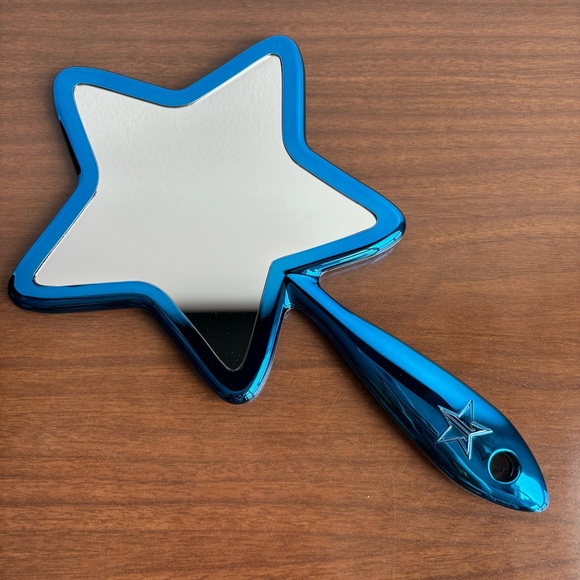 Jeffree Star Blue Chrome Shiny Hand Mirror - Picture 2 of 6